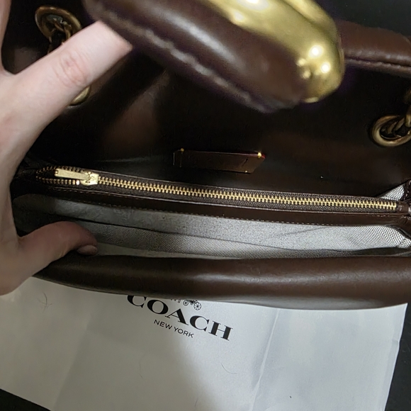 Coach Brown Quilted Leather Shoulder Bag (Tabby 26) - Picture 7 of 7